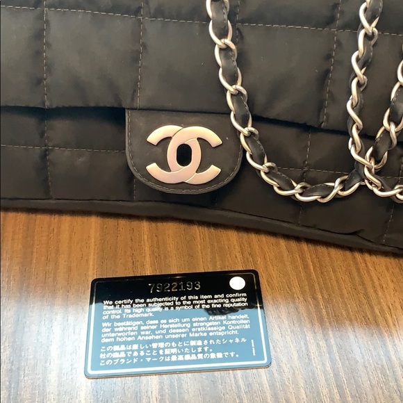 Chanel Black Nylon Flap Bag- Authentic - Picture 4 of 8